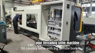 دستگاه تراش رزوه زنی لوله CNC برای لوله روغن