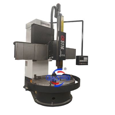 CK5120 واحد ستون معمولی عمودی چرخ دار ماشین CNC سنگین برش چرخ دار
