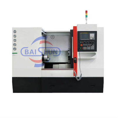 ماشین چرخ دو محور CNC Multi Spindle Slant Bed ماشین چرخ دو محور 500mm 8 ایستگاه ابزار برج