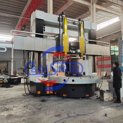 دستگاه تراش عمودی CNC صنعتی برای تراشکاری با قطر زیاد با محور C و ساختار دو ستون