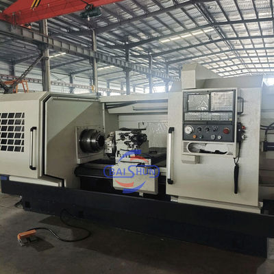 قطر بزرگ QK1325 دو چک 2 محور CNC تخت تخت لوله رشته دار