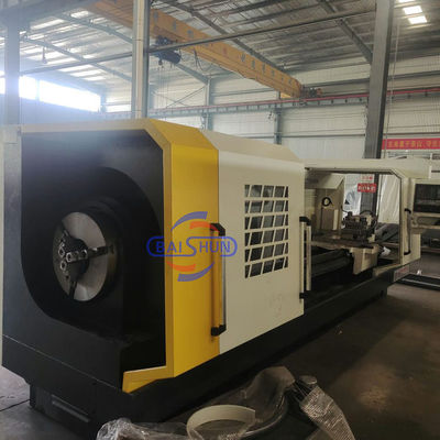 کار سنگین دو بار چک روغن کشور فلز چرخاندن کارخانه CNC لوله رشته چرخ دار