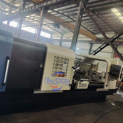 ماشین چرخ دار میدان نفتی بزرگ Spindle Bore QK1327x3000 ماشین چرخ دار دوگانه افقی Chuck