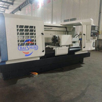 QK1327 بزرگ Spindle سوراخ افقی Cnc خودکار لوله تغذیه رشته روغن کشور چرخ دار