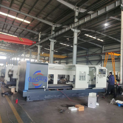 چین دو قاشق شکسته پیچ برش CNC لوله Threading ماشین چرخ دار قیمت