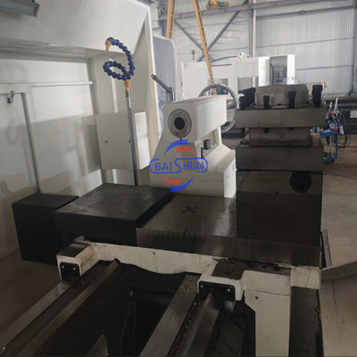 دقت قطر بزرگ CNC لوله رشته دار ماشین چرخ دار برای لوله نفت کشور