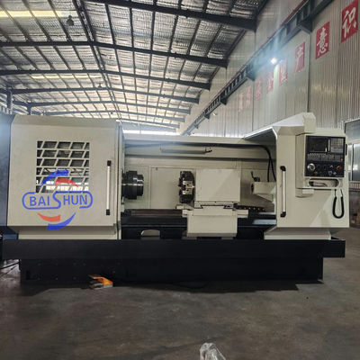 رشته های بزرگ سوراخ اتوماتیک CNC لوله رشته ماشین چرخ دار اقتصادی