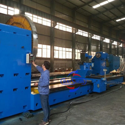 صنعت 40Ton 75Ton بار سنگین وظیفه قطر بزرگ تراش افقی ماشین چرخش