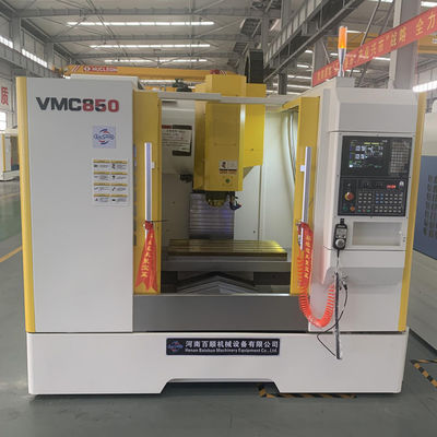 دقت VMC850 3 محور CNC عمودی چرخ دار مرکز فرش فلزی