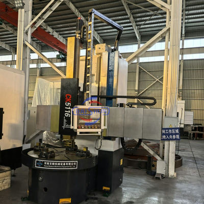 تامین کننده تولید کننده VTL سنگین CK5116A با دقت بالا 2 محور دستگاه تراش عمودی CNC