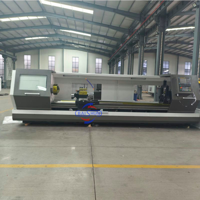 ماشین تراش CNC افقی سنگین‌کار تخت برای کار فلز