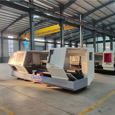دستگاه تراش افقی CNC با قطر چرخش 500 میلی‌متر و طول قطعه کار 1500 میلی‌متر