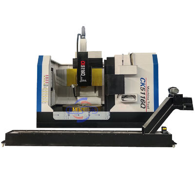 Ck5116 CNC با دقت بالا و تک ستون تراش عمودی چرخش فلنجی